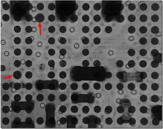 Fig 8. Schematic diagram of BGA cold solder joint.