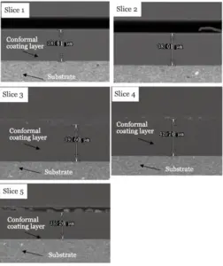 Figure 3 Scanning electron micrograph showing thickness