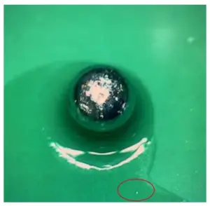 Figure 6 Melting of solder alloy powder Figure 6 Melting of solder alloy powder